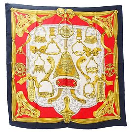 Hermès Hermes Seidenschal Schwarz