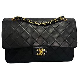 Chanel Vintage Classic Double Flap Leather 25
