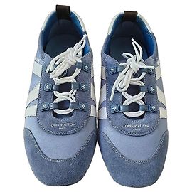 Louis Vuitton Sneaker aus blauem Leder