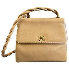Borsa a tracolla Chanel CC Caviar con tracolla intrecciata 1997