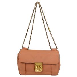 Chloé Chloe Elsie Shoulder Bag Medium aus Leder in Peach