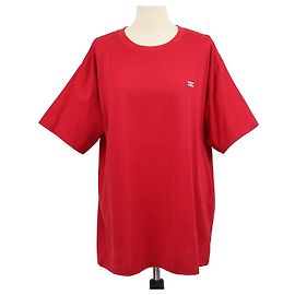 Céline Camiseta holgada Celine de algodón rojo Triomphe