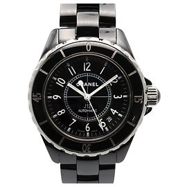 Chanel J12 Herrenarmbanduhr aus schwarzer Keramik