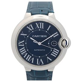 Relógio Cartier Ballon Bleu - Aço inoxidável, Pulseira de couro