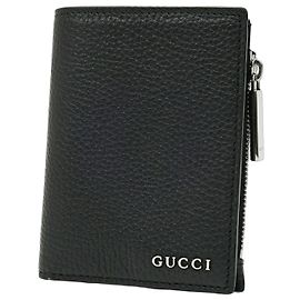 Portafoglio bi-fold per monete Gucci nero