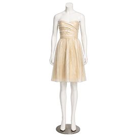 Diane von Furstenberg Kari trägerloses Mesh-Kleid