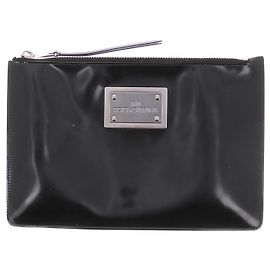 Dolce & Gabbana Pouch in vinile nero Kim