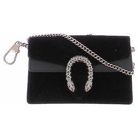 Gucci Dionysus Handtasche aus schwarzem Wildleder
