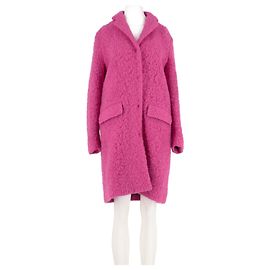 Casaco médio rosa Msgm
