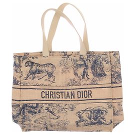 Christian Dior Borsa tote blu Dioriviera