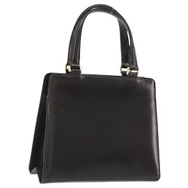 FENDI Handtasche Leder Braun Goldfarben