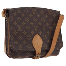 LOUIS VUITTON Monogram Cartouchiere GM Shoulder Bag M51252 LV
