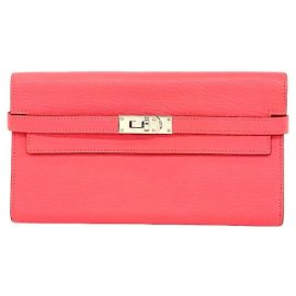 Hermès Hermes Kelly Wallet - Long Chevre Mysore Card Holder