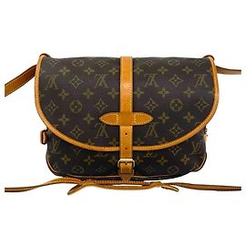 Louis Vuitton Vintage Saumur 30 Monogram Schultertasche aus Leder