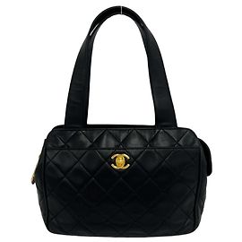 Borsa Chanel Vintage Matelassé in pelle d'agnello