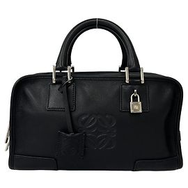 Borsa a mano in pelle Loewe Amazona 28 con logo Anagram inciso