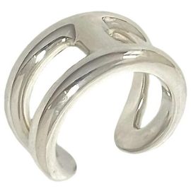 Hermès Anillo Hermes Osmo's PM Silver Band Ring
