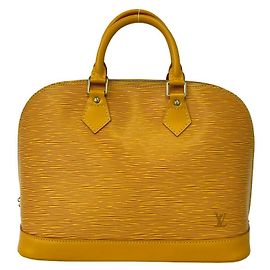 Borsa a mano Louis Vuitton Vintage Alma in pelle Epi