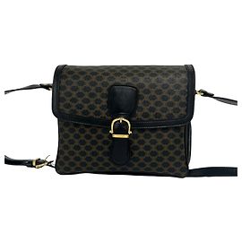 Céline Celine Macadam Blazon Pattern Schultertasche aus Leder
