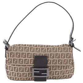 Fendi Zucchino Mamma Bucket Baguette Schultertasche