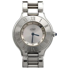 Cartier Must 21LM W10110T2 Armbanduhr aus Edelstahl Quartz