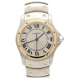 Reloj Cartier Santos Round MM Two-Tone Quartz