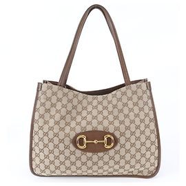 Bolso Tote Gucci Horsebit de lona GG