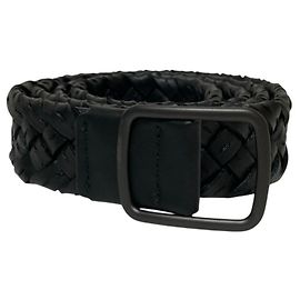 Cinturón de piel Intrecciato Bottega Veneta