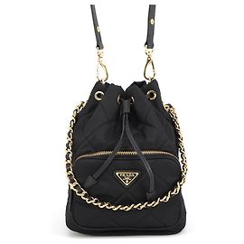 Prada Duet Triangle Nylon Handtasche