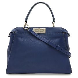 Borsa Tote in pelle Fendi Selleria Peekaboo