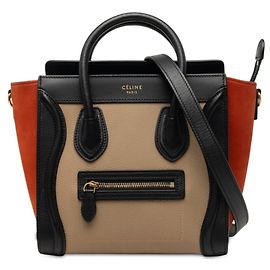 Céline Celine Luggage Nano Tricolor Handtasche