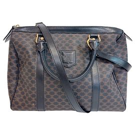 Céline Bolsa Boston Celine Macadam em couro
