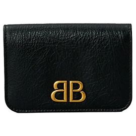 Portacarte Balenciaga Monaco in pelle