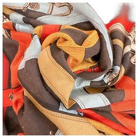 Hermès Hermes Cavalcadour Stola in Rot