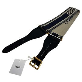 Cinturón bordado Christian Dior 50-MA-0250 en Navy
