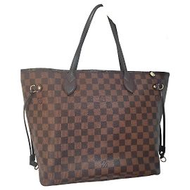 Borsa Tote Louis Vuitton Neverfull MM Damier Ebene Canvas