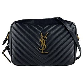 Borsa a tracolla Saint Laurent in pelle nera