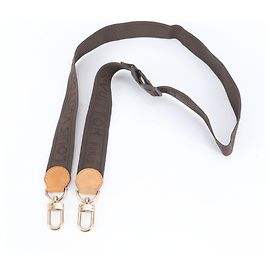Louis Vuitton Brown Leather and Nylon Shoulder Strap