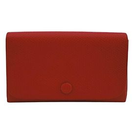 Hermès Tarjetero Accordion Hermes en Rojo