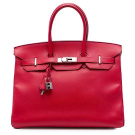 Hermès Red Epsom Birkin Retourne 35