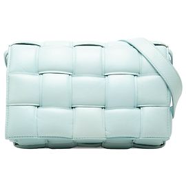 Bottega Veneta Blue Nappa Intrecciato Padded Cassette Crossbody