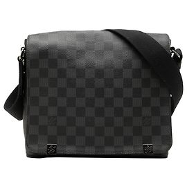 Louis Vuitton Black Damier Graphite District PM