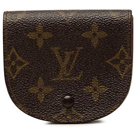 Louis Vuitton Brown Monogram Porte Monnaie Gousset Coin Pouch