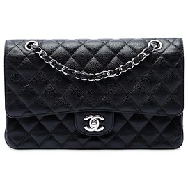 Chanel Black Medium Classic Caviar Double Flap