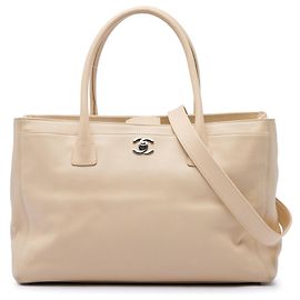 Borsa Tote Chanel Executive Cerf Medium in vitello marrone