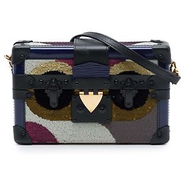 Louis Vuitton Blue Multicolor Sequin Night Bird Petite Malle