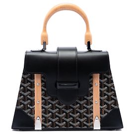 Goyard Black Goyardine Saigon Structured PM