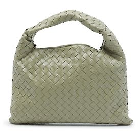 Bottega Veneta Bolsa Hobo Hop Small em Nappa Intrecciato Verde