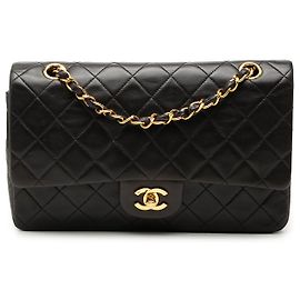Chanel Black Medium Classic Lambskin Double Flap