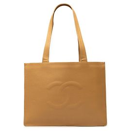 Chanel Beige CC Caviar Timeless Soft Tote